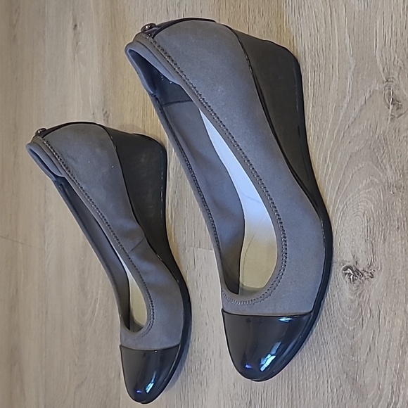 Anne Klein Sport Black Wedge Slip On Rubber Support 3” Wedge Shoe Size 8.5 - Picture 4 of 8